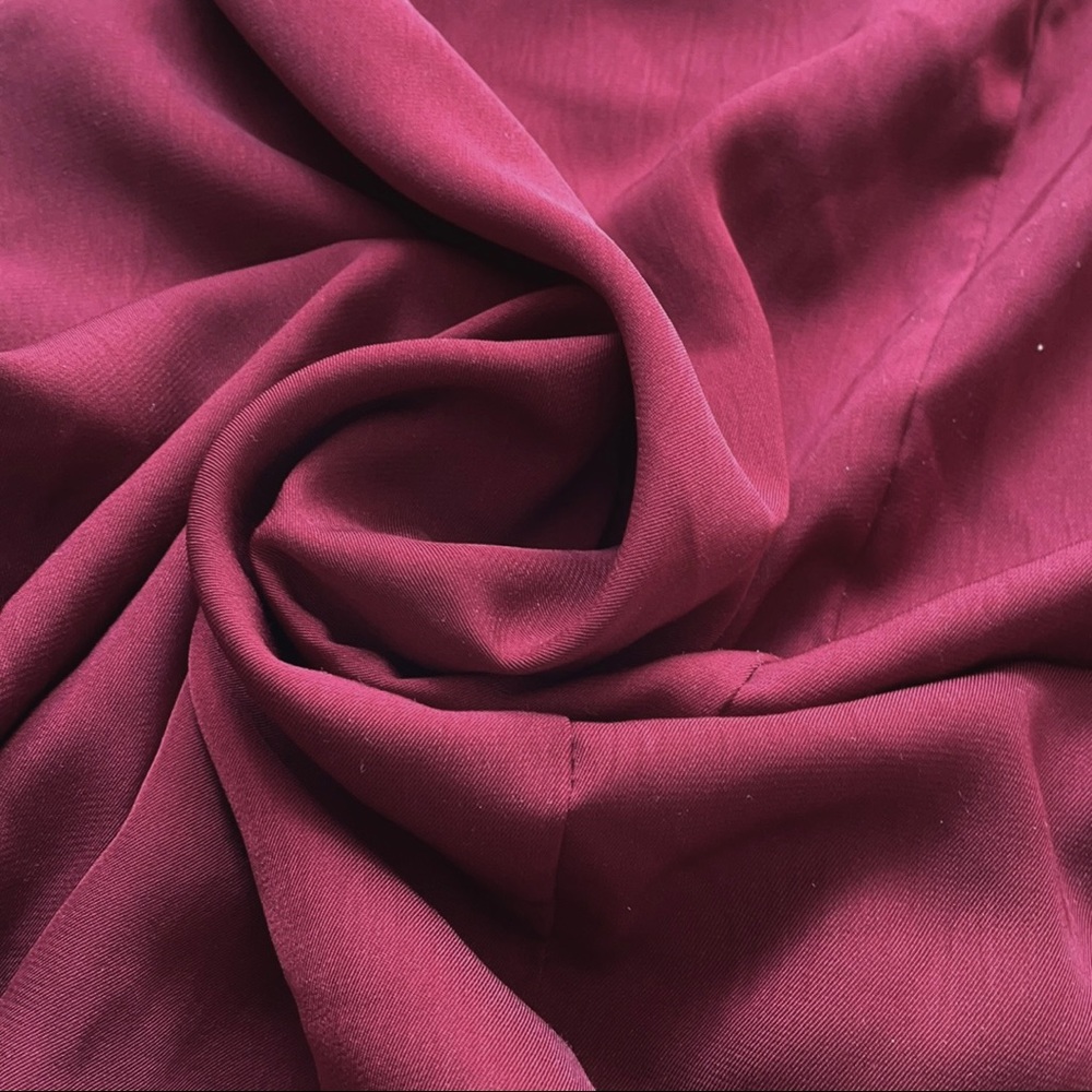 SOLD! She + Sky Burgundy High/Low Shirt Dress- L - Picture 6 of 6